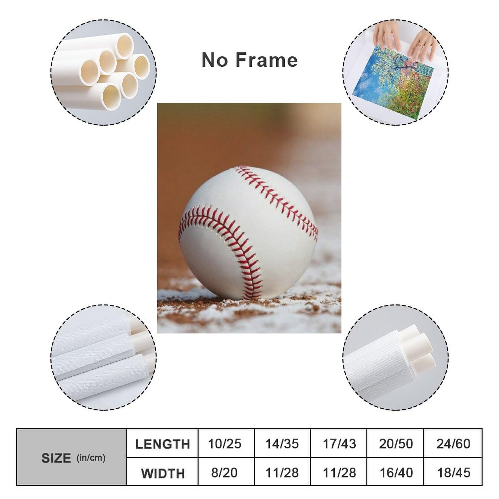 Amazon.co.jp: 絵画 野球場にあるボールインテリア 絵画 アートパネル